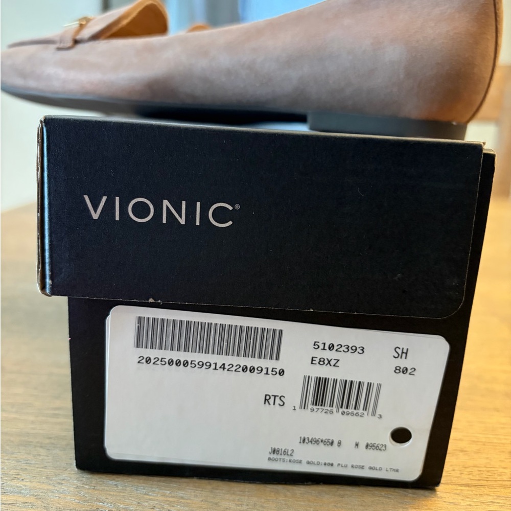 Vionic Women's Hayes Rose Gold Loafers - Picture 5 of 6
